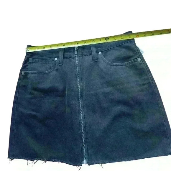 Madewell Women's Black A-Line Skirt SZ M. - Picture 3 of 6